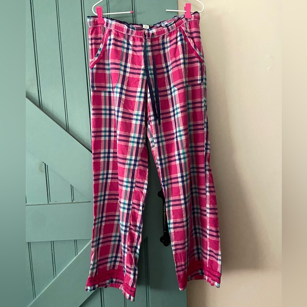 Victoria's Secret Women’s Pink Plaid Pajama Pants Size Small